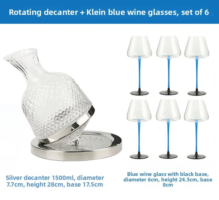 Elegant Burgundy Wine Glasses - Crystal Long Stem Design