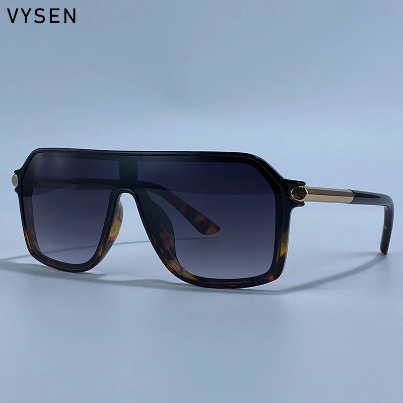 Premium Vintage Shield Sunglasses - Metal Sport Eyewear