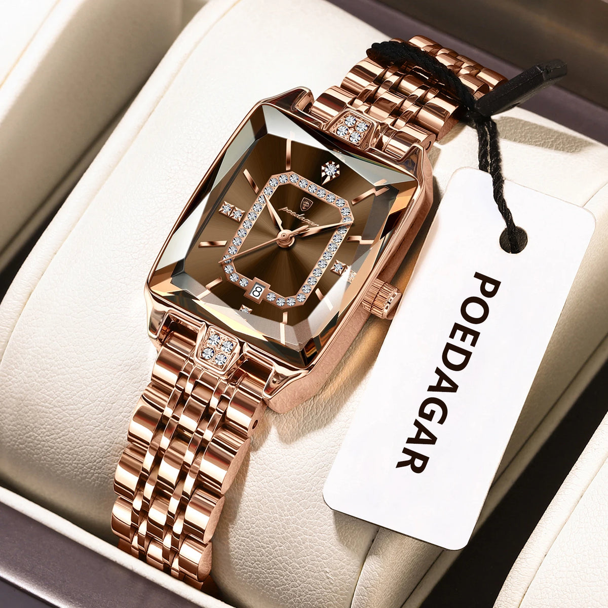 Elegant Women's Quartz Watch - Stainless Steel Waterproof Wristwatch