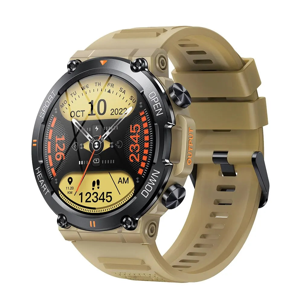 Premium Men's Smart Watch - HD Bluetooth Call Fitness Tracker