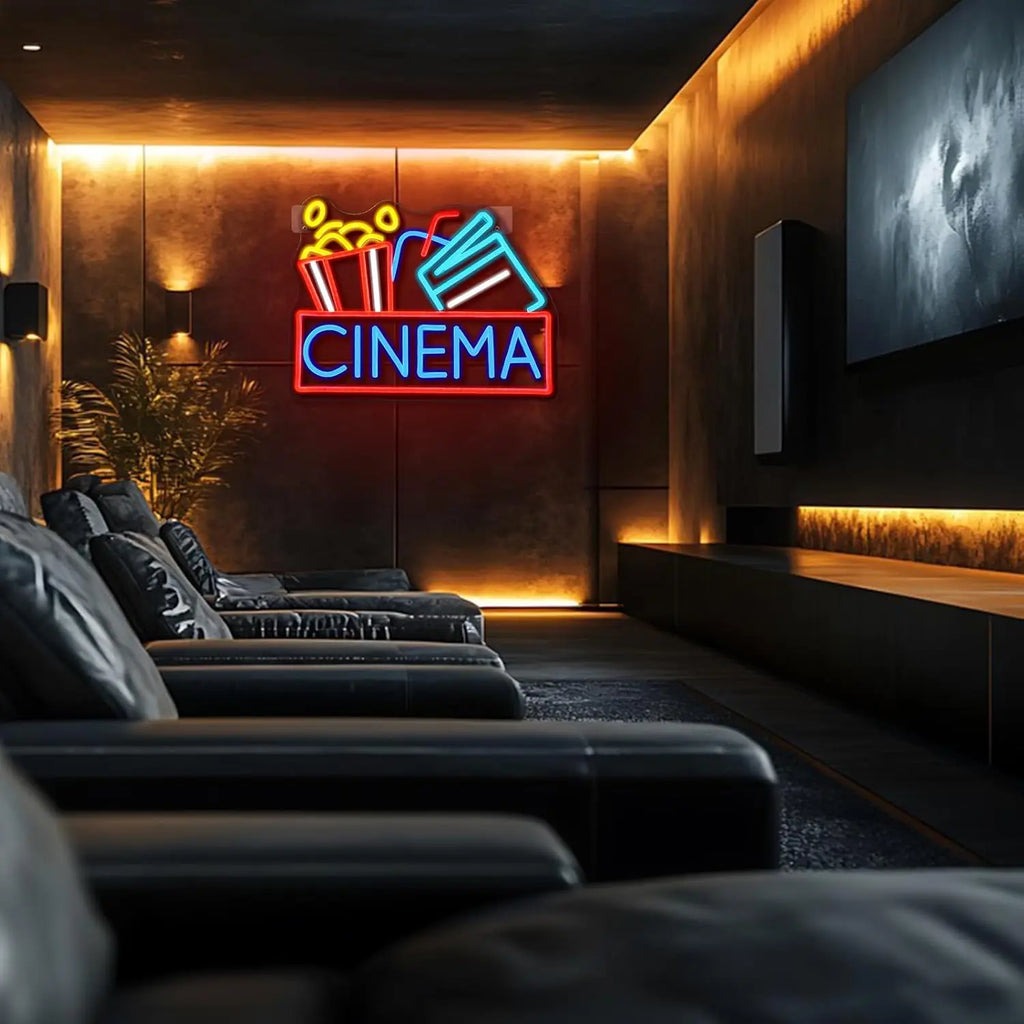 Premium Cinema Neon Sign - Dimmable LED Wall Decor