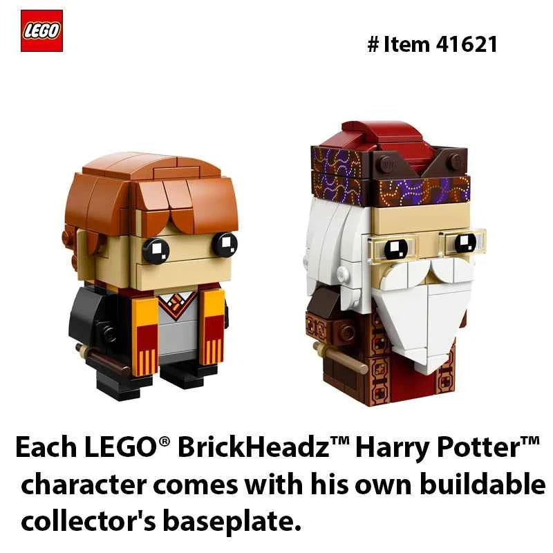 Harry Potter Ron Weasley & Albus Dumbledore BrickHeadz Building Kit
