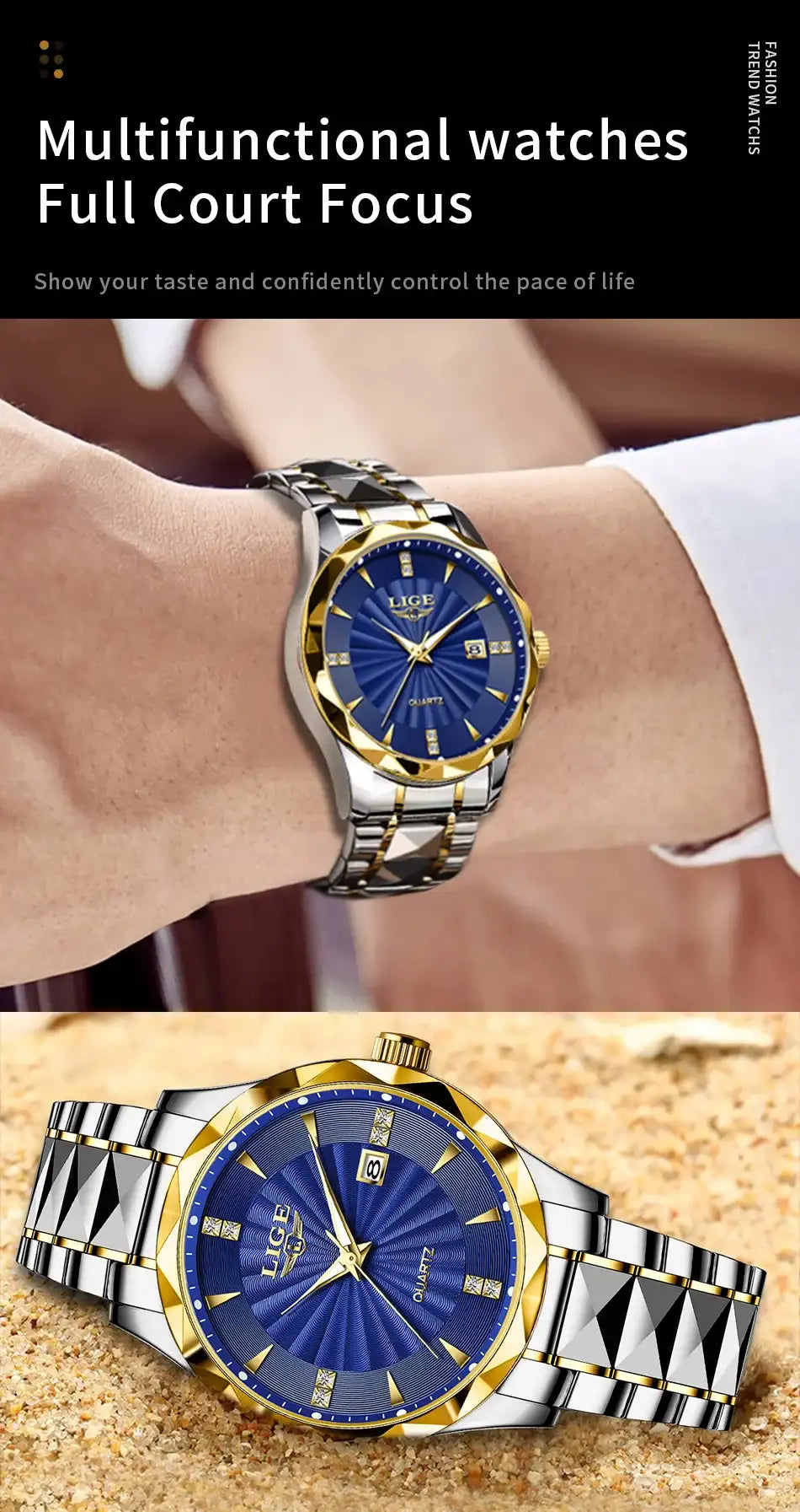 Elegant Women's Luxury Quartz Watch - Waterproof & Luminous