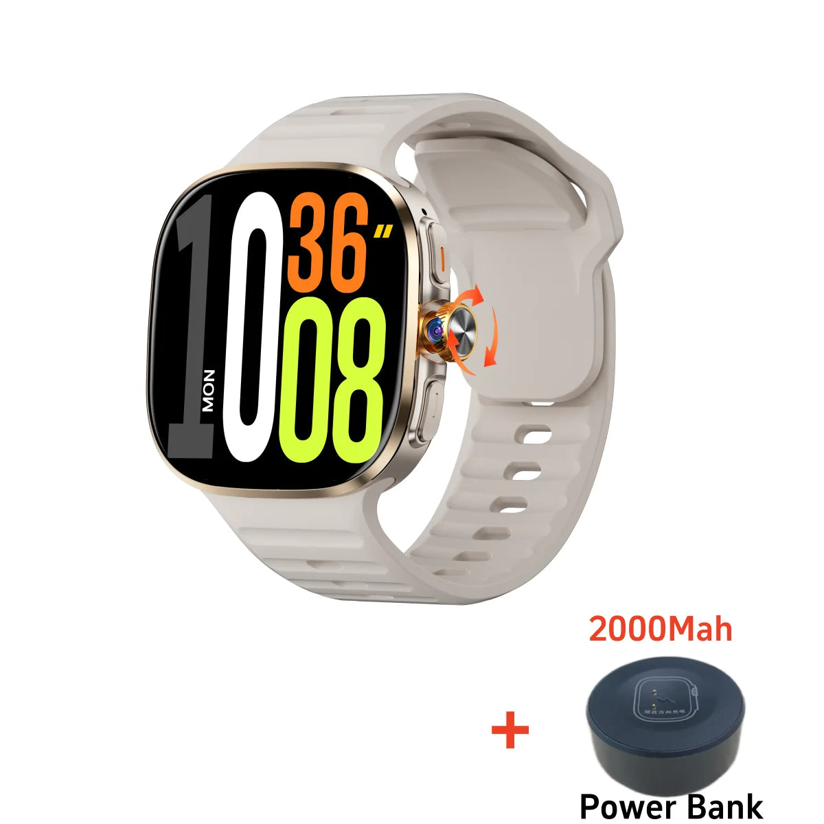 Ultimate 5G Smart Watch - 2.4 Inch AMOLED & Rotating Camera