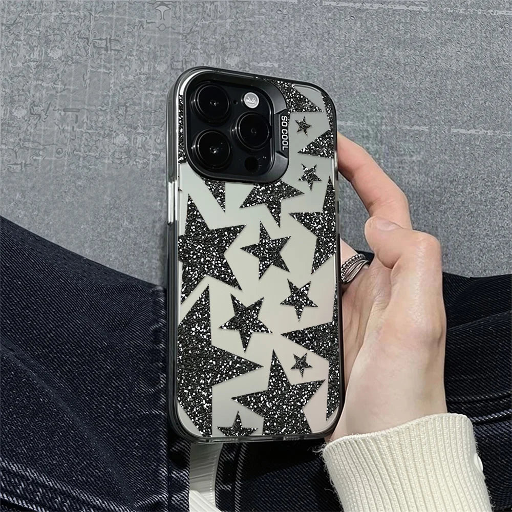 Premium Luxury iPhone Star Case - Hard Matte IMD Cover
