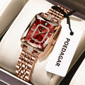 Elegant Women's Quartz Watch - Stainless Steel Waterproof Wristwatch