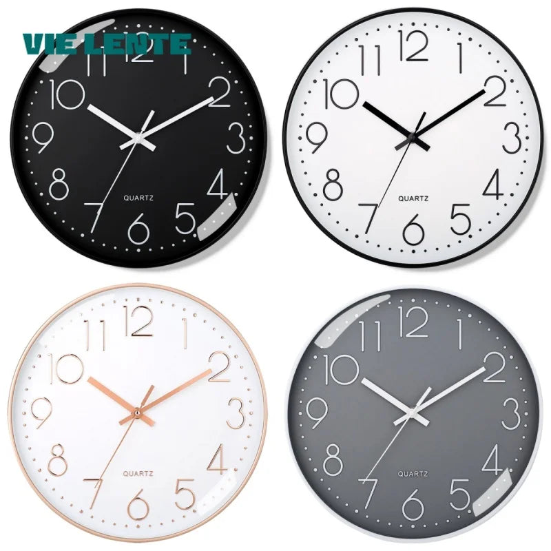 Elegant Silent Wall Clock - Modern Minimalist Design
