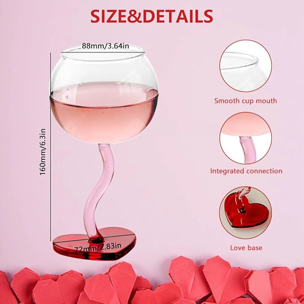Elegant Wine Glass - High-Footed Red & White Crystal