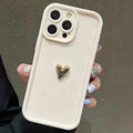 Luxury Golden Heart Phone Case - Soft Protective Cover