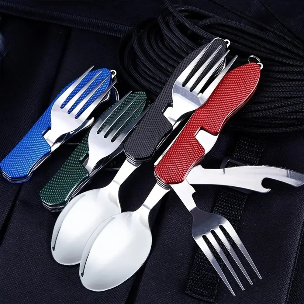 Premium Foldable Camping Utensil Set