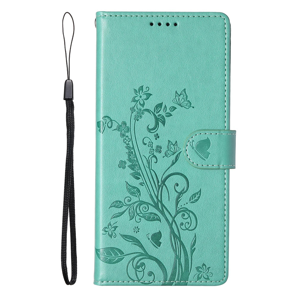 Luxury Leather Flip Case - Wallet & Card Slot Cover
