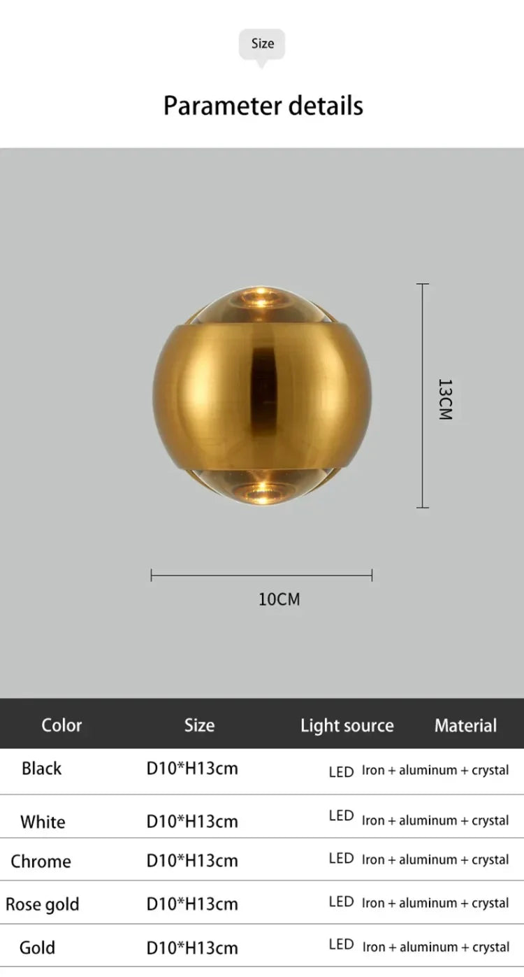 Elegant Glass Wall Sconce - Modern Art Lighting