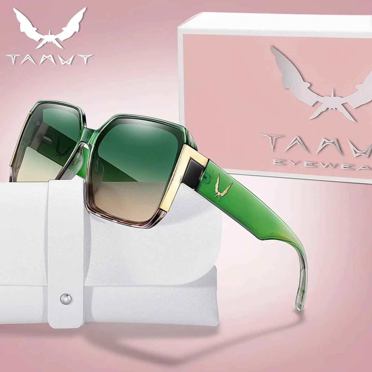 Luxury Square Sunglasses - UV Protection Trendy Street Shades