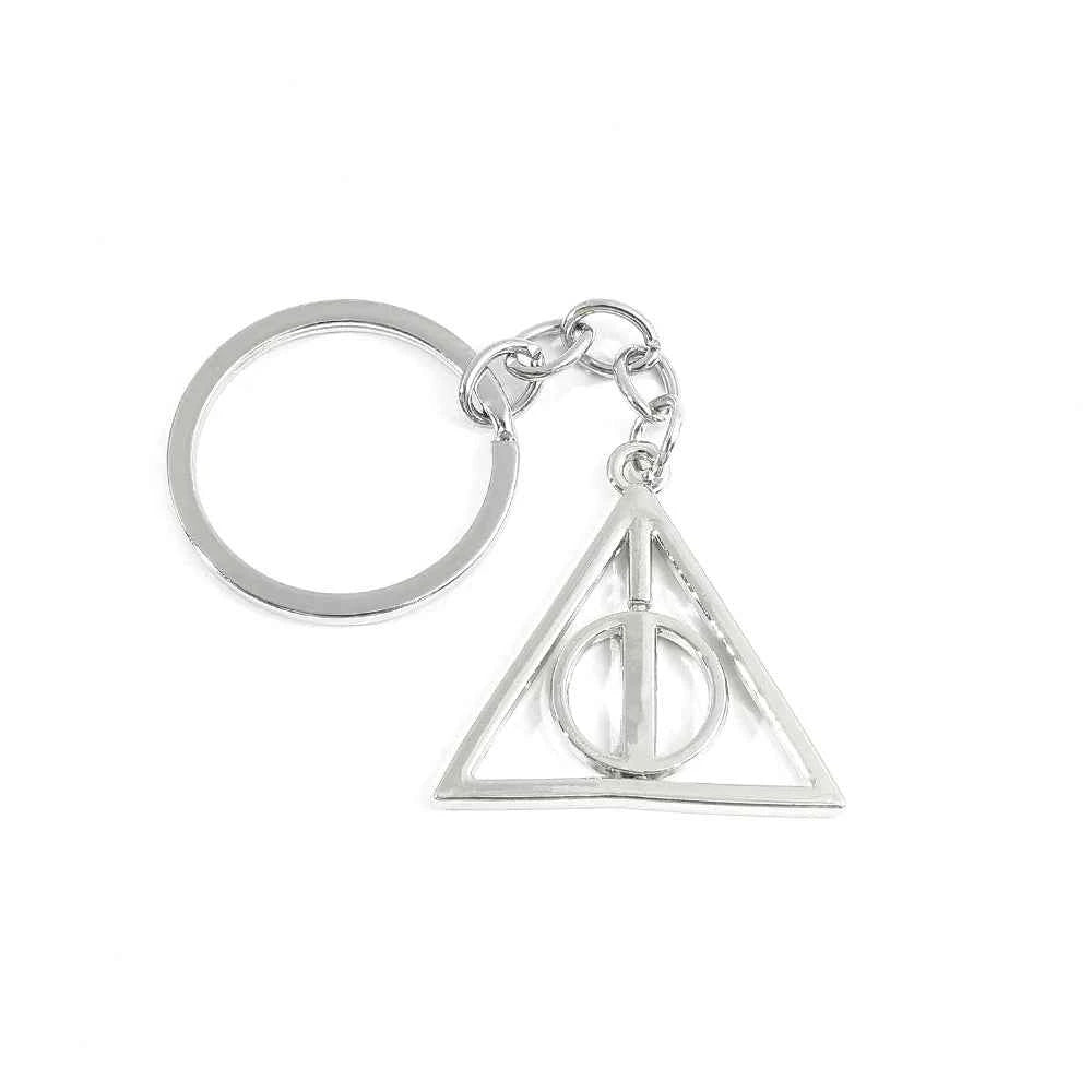 Deathly Hallows Keychain - Premium Rotated Metal Bag Accessory