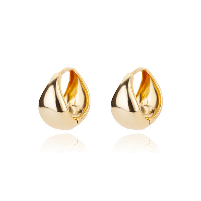 Elegant Star Hoop Earrings - Stainless Steel Y2K Jewelry