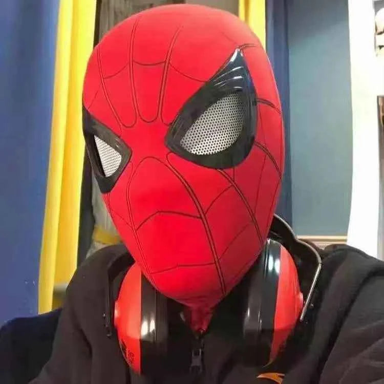 Premium Spider Man Mask - Chin Operable Glowing Headgear Toy