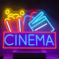 Cinema neon sign - Dimmable USB-powered LED Islamic neon light for home bar, movie night, party, man cave, film room wall decor