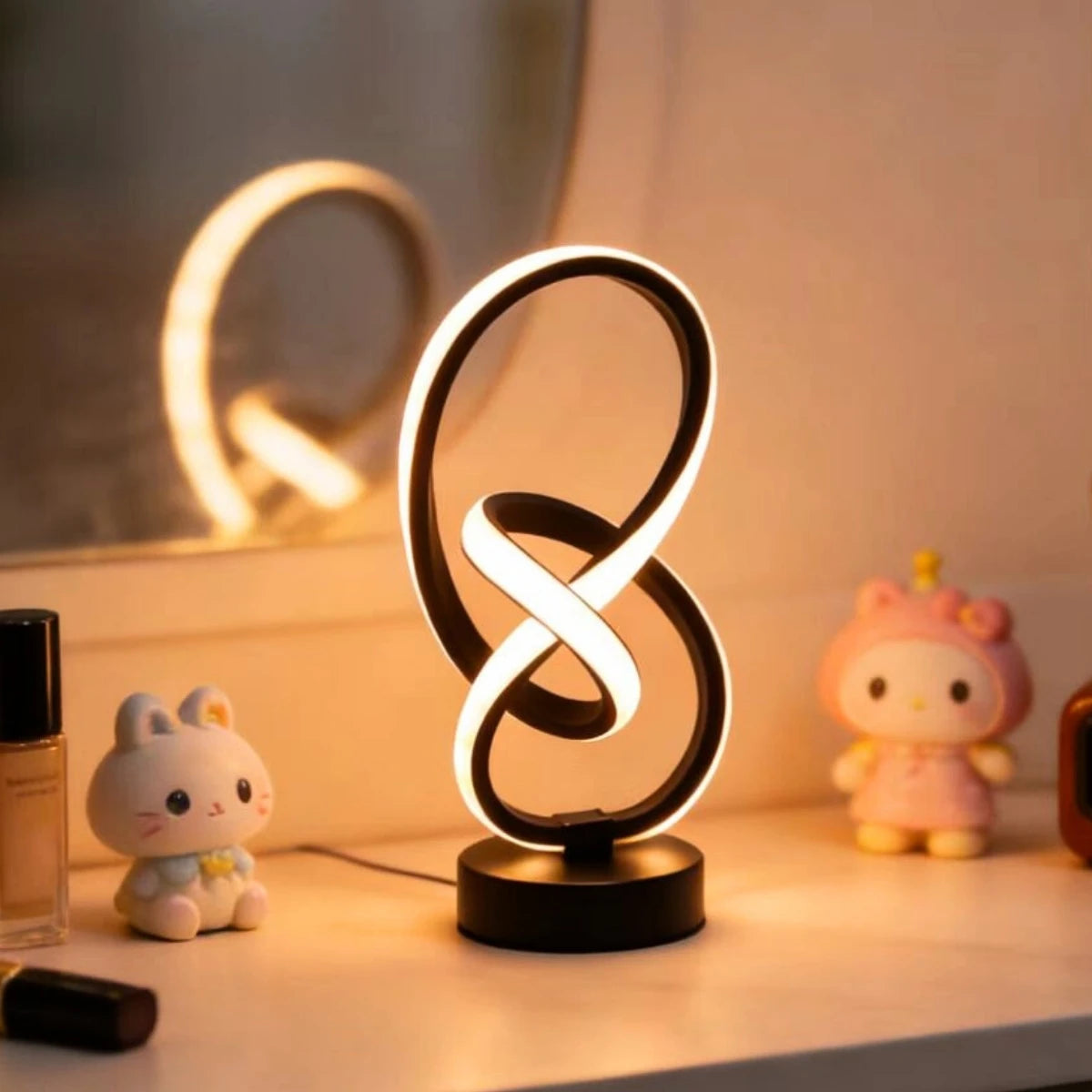 Elegant LED Desk Lamp with USB - 3 Color Adjustable