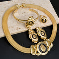 Premium Dubai Gold Plated Jewelry Set - Lion Design