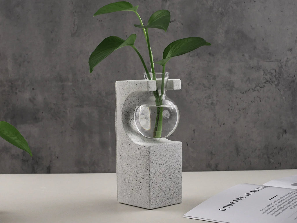 Silicone Vase Mold for DIY Epoxy Resin, Plaster, and Cement Hydroponic Planters - Tulique