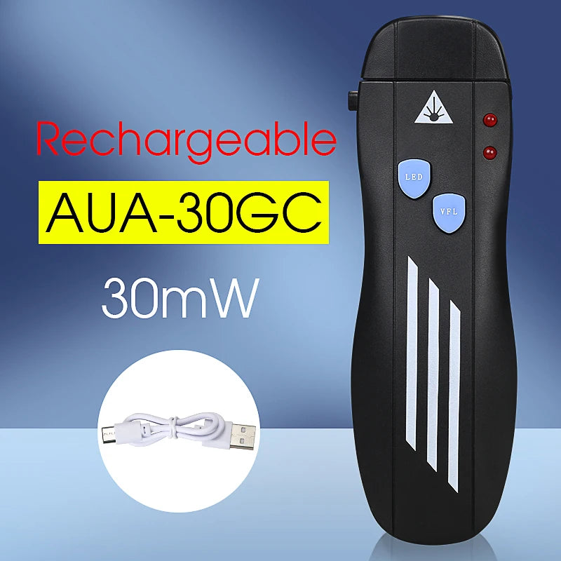 Professional Visual Fault Locator - Rechargeable Fiber Tester