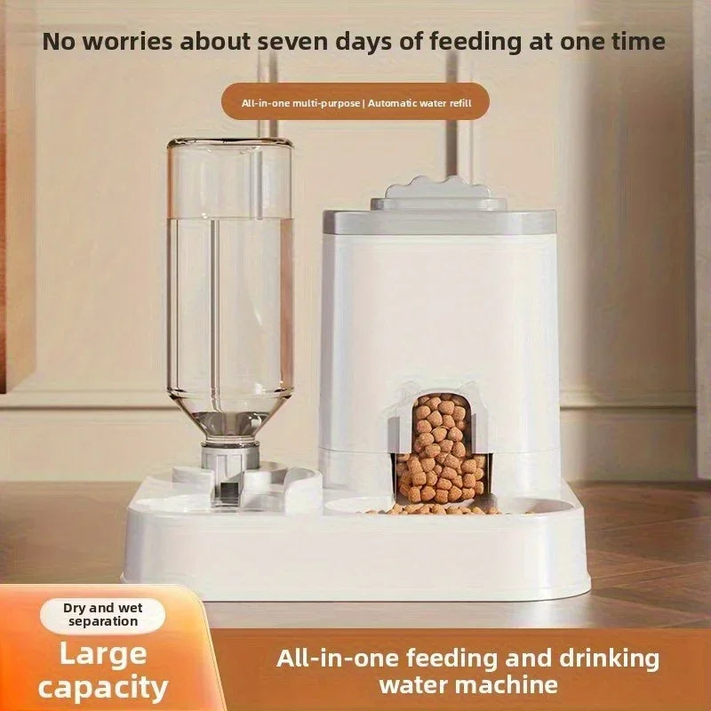 Premium Automatic Pet Feeder & Water Dispenser - Large Capacity
