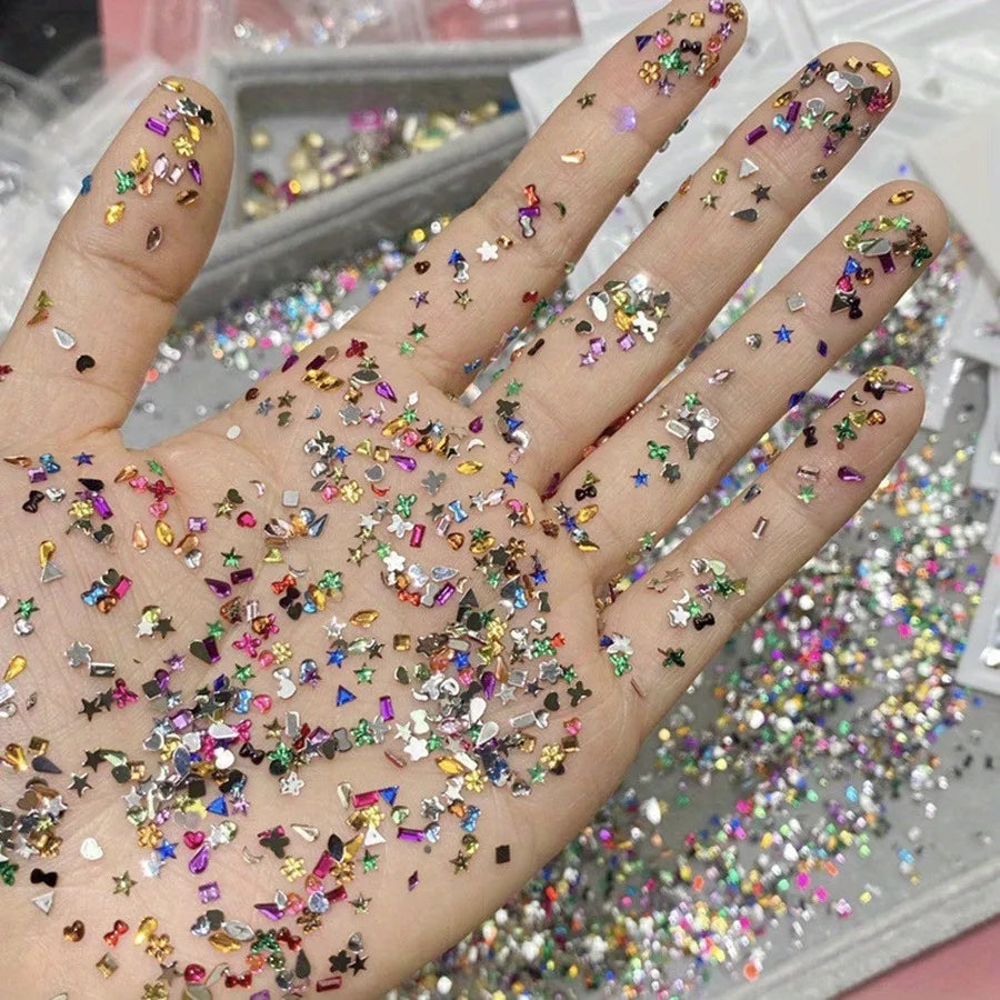 Luxury Nail Art Rhinestones - Crystal Resin Flatback Diamonds