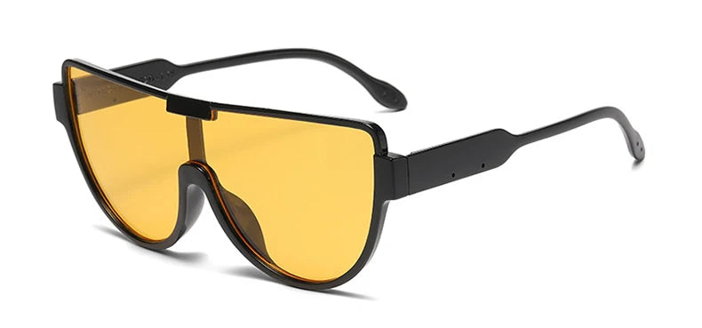 Vintage Semi-Round Sunglasses - Premium UV400 Fashion Eyewear