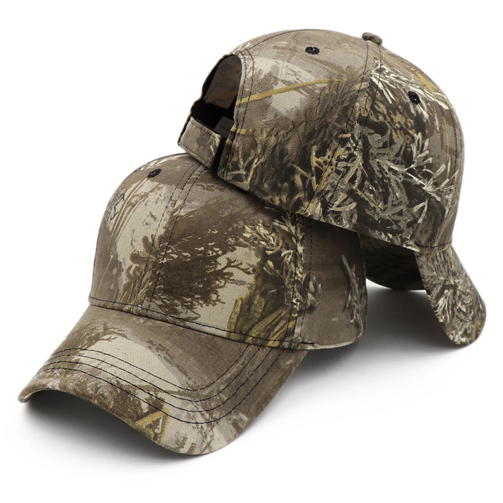 KOEP Jungle Reed Water Grass Camouflage Baseball Caps Dad Snapback Outdoor Fishing Cap With Bulrush Leaves Design For Hunting - Tulique