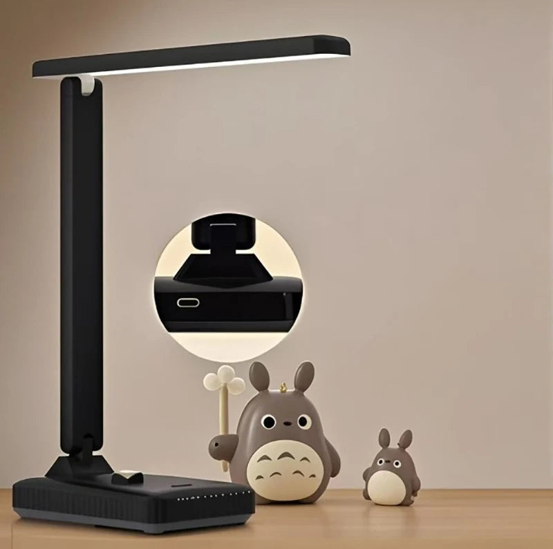 Premium USB Rechargeable Desk Lamp - Dimmable & Foldable