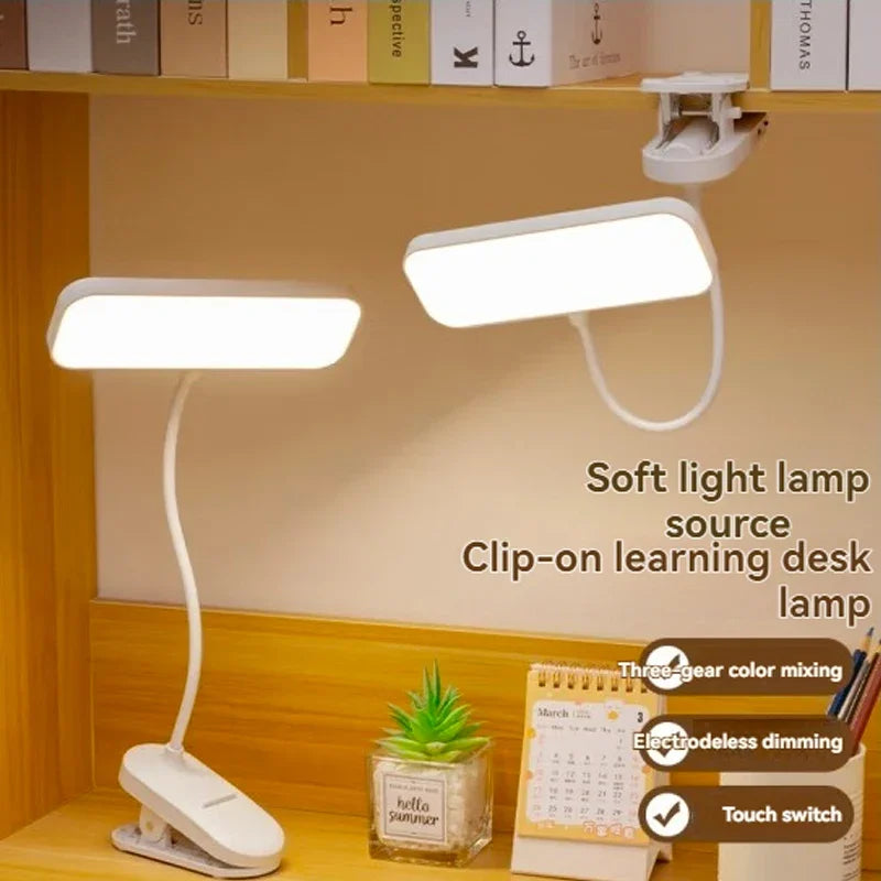 Premium LED Clip-On Desk Lamp - Eye-Care & Flexible