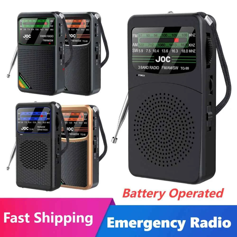 Portable Emergency Radio - AM/FM/SW Transistor Player