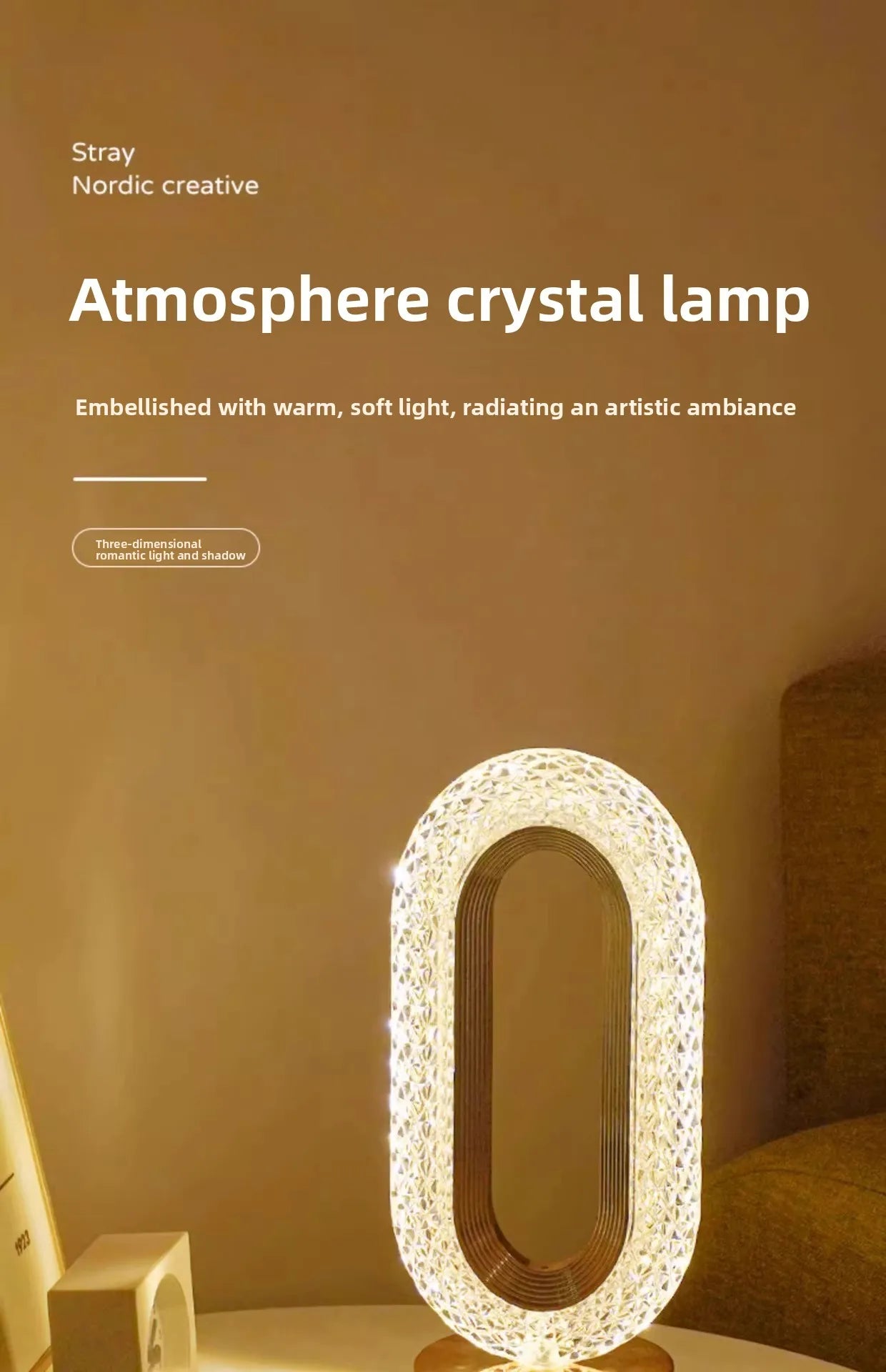 Elegant Luxury Bedside Lamp - Touch Night Light