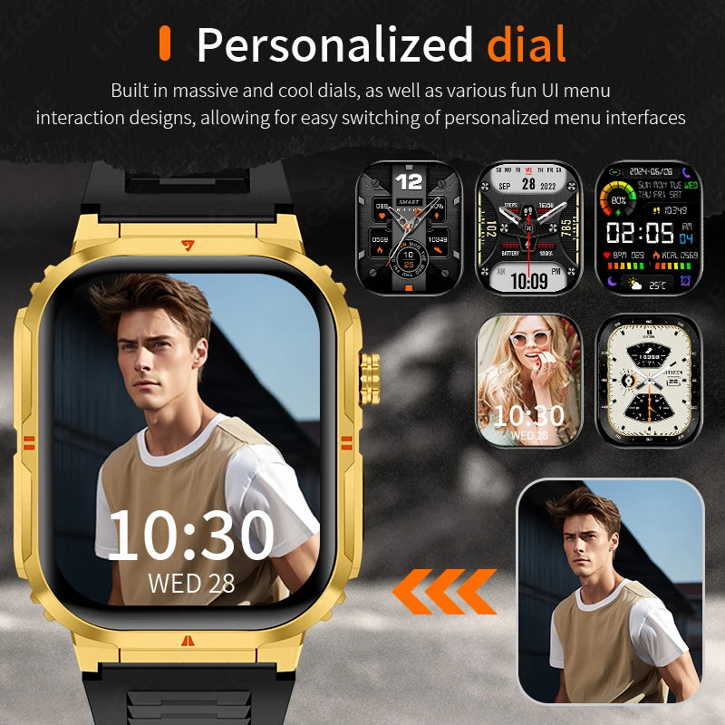 Ultimate Smart Watch For Men - IP68 Waterproof & Health Monitor
