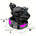 Premium Wireless Gaming Earbuds with LED Display & Noise Cancellation