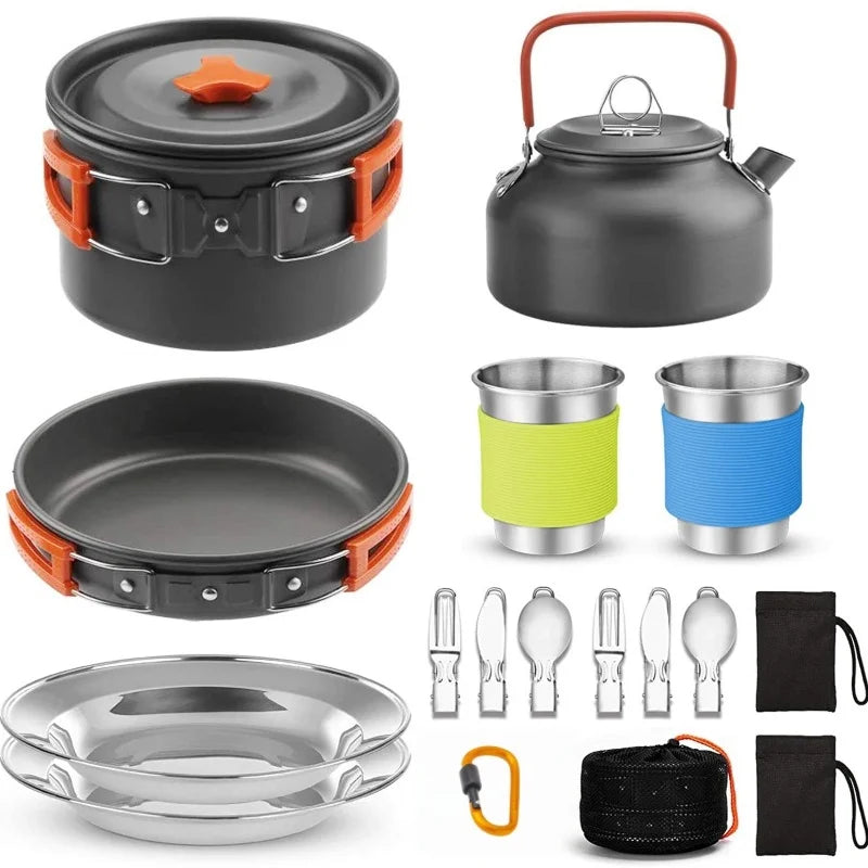 Premium Portable Camping Cookware Set - Durable Outdoor Gear