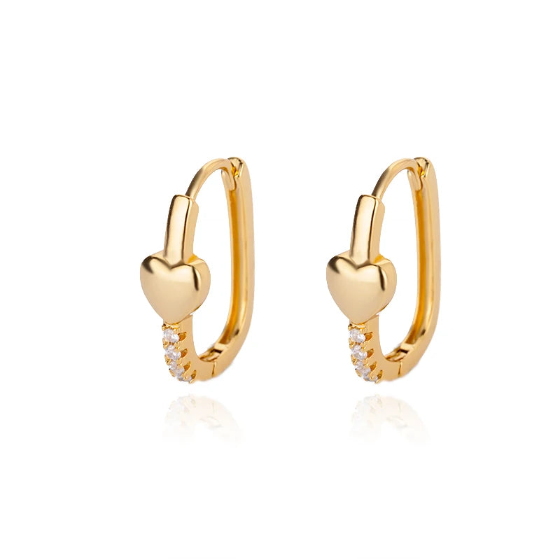 Elegant Star Hoop Earrings - Stainless Steel Y2K Jewelry