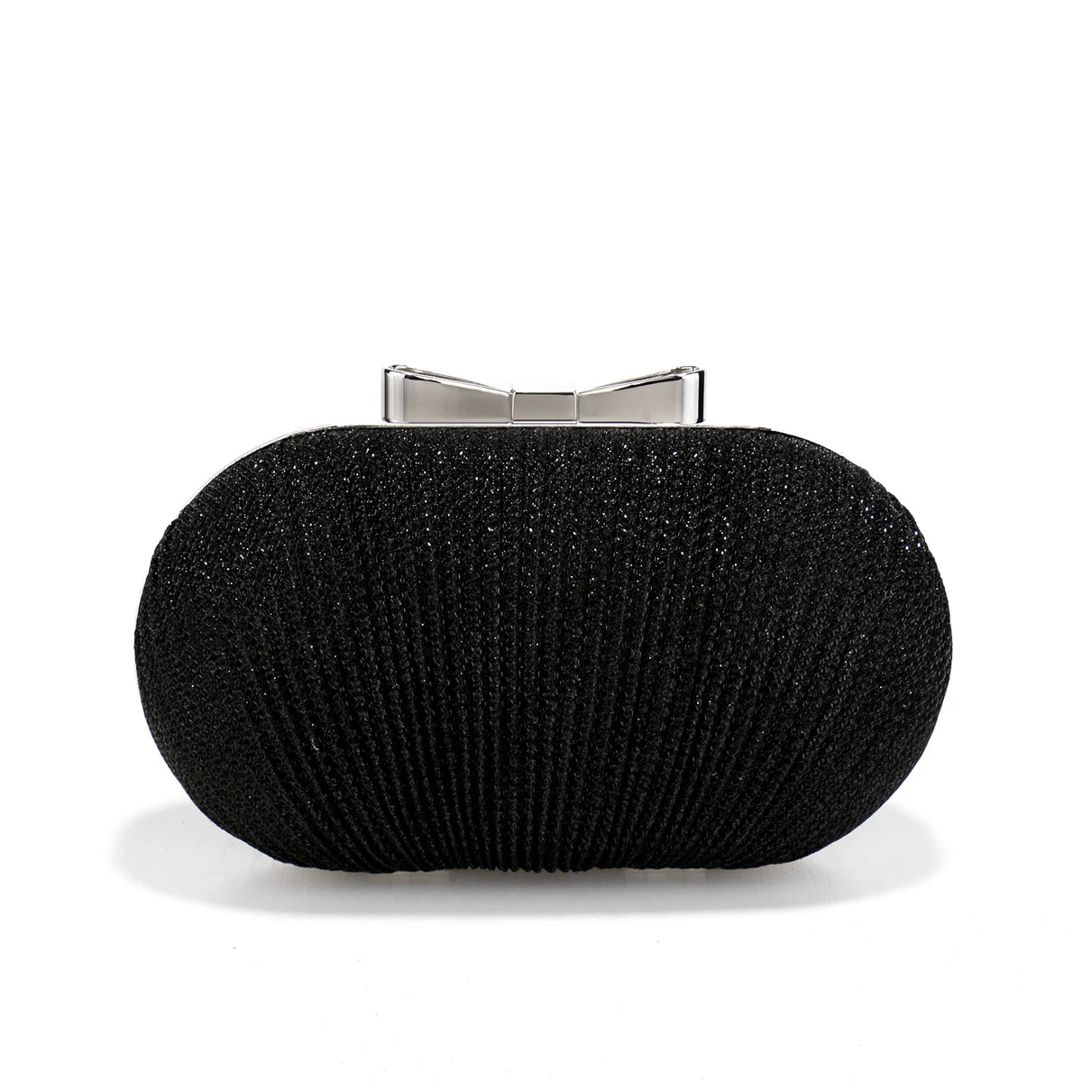Elegant Women Clutch Bag - Ruched Sequined Evening Handbag