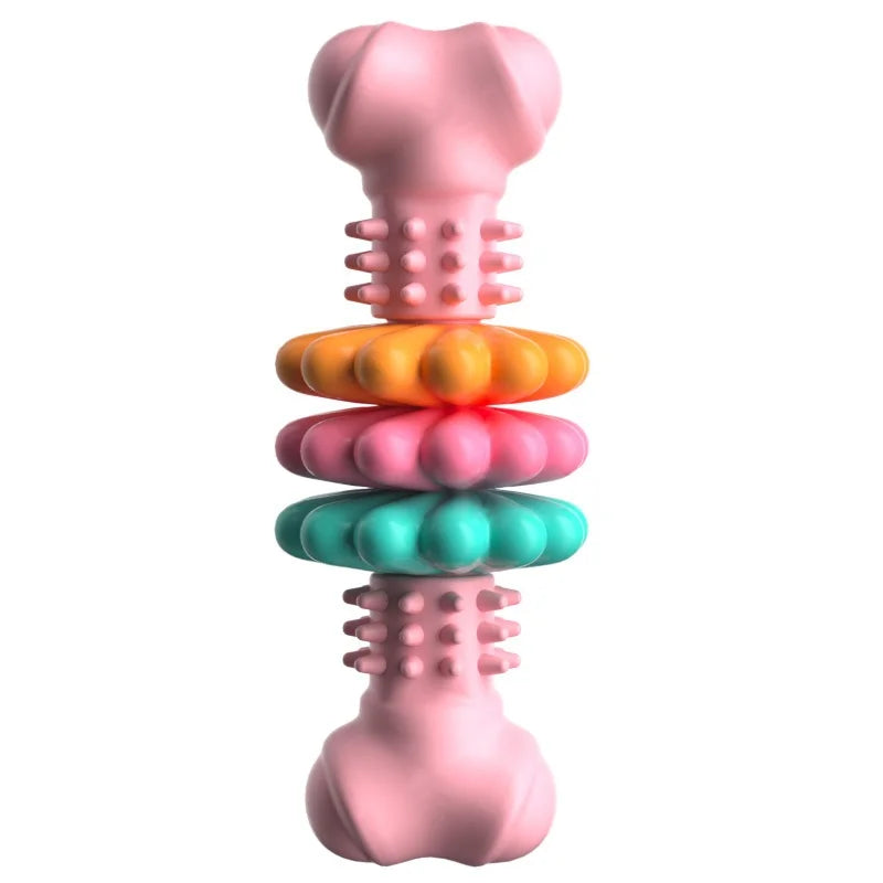 Premium Dog Chew Toy - Dental Cleaning & Leaky Treat Function