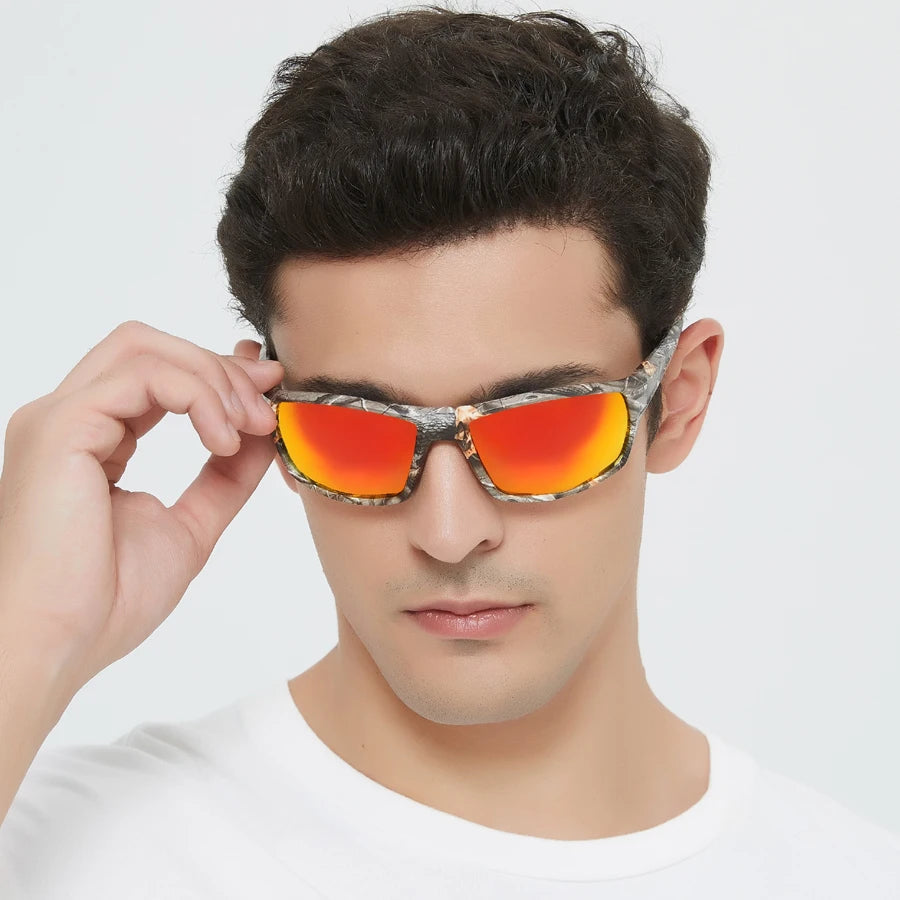 Vintage Fashion Sport Sunglasses Men Women Fishing Running Cycling Mountaineering Sun Glasses Unisex Eyewear - Tulique