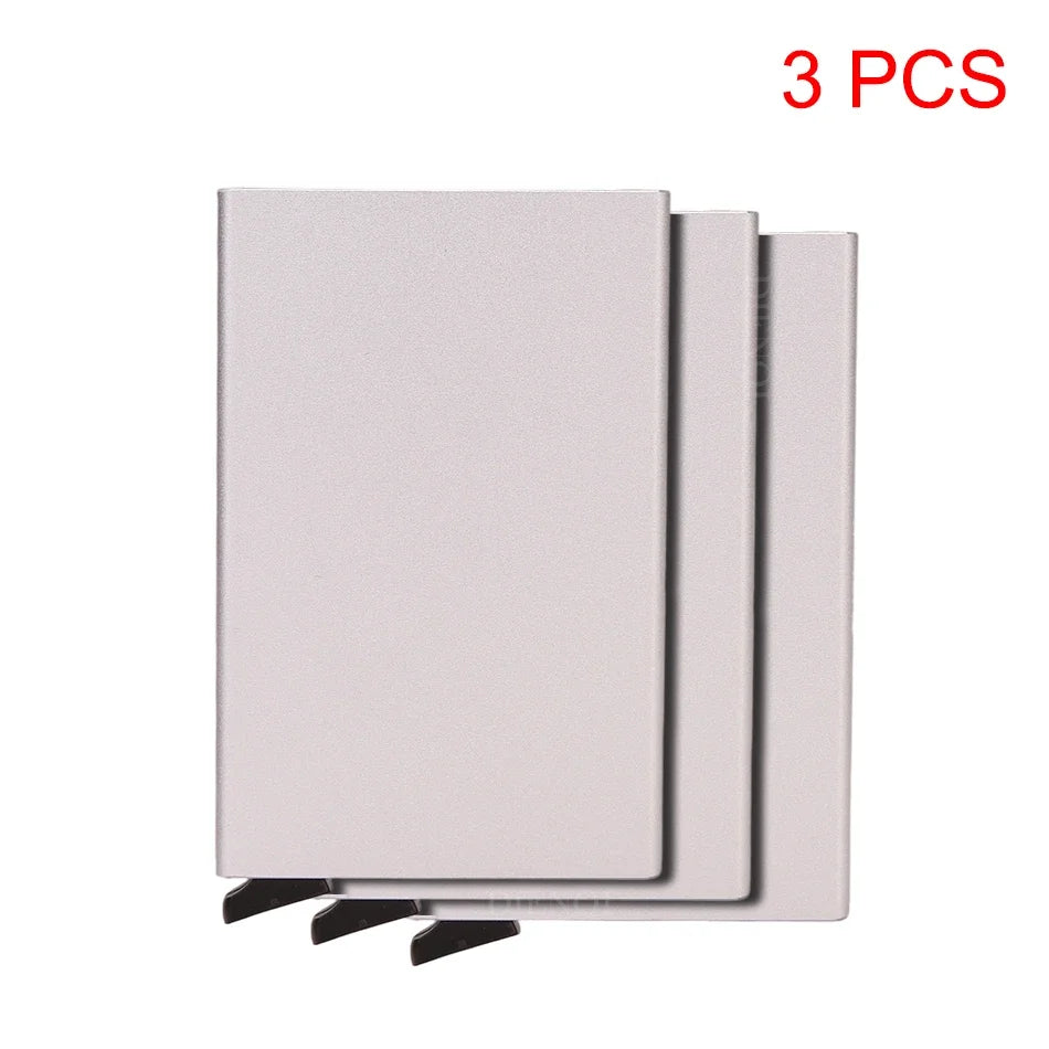 Minimalist Metal Card Holder - RFID Blocking Luxury Wallet