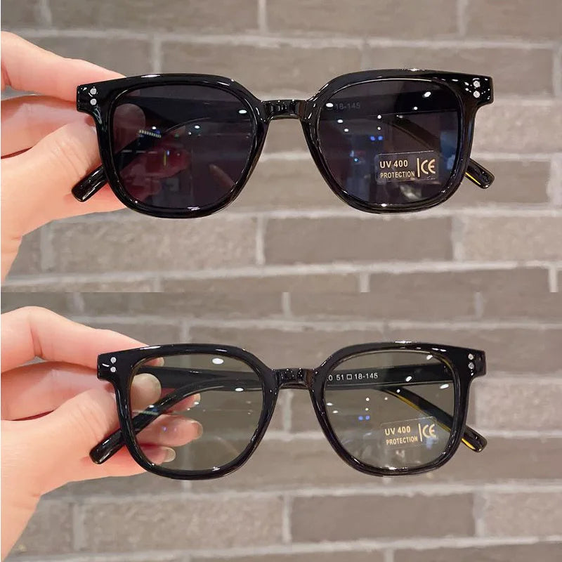 Premium Kids Sunglasses - UV400 Vintage Square Eyeglasses
