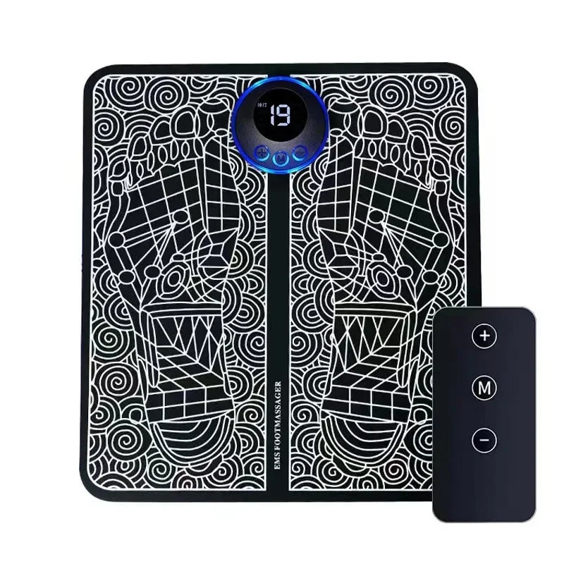 Premium EMS Foot Massager Pad - Portable Muscle Stimulator