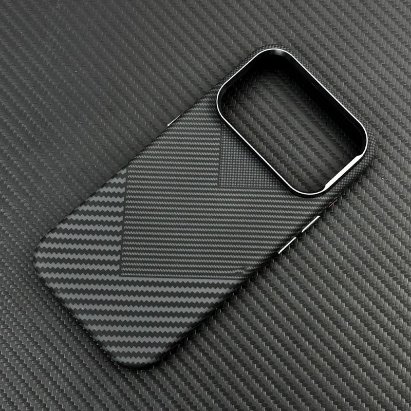 Luxury Carbon Fiber iPhone Case - MagSafe & Shockproof