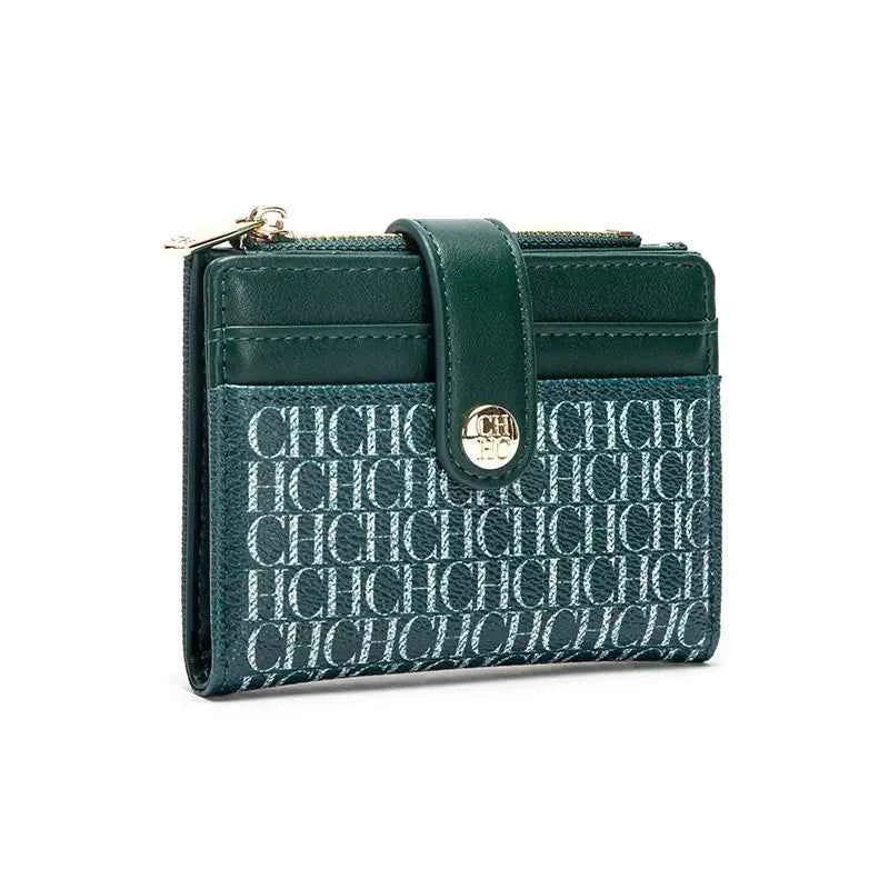 Retro Square Card Case - Luxury Folding Wallet
