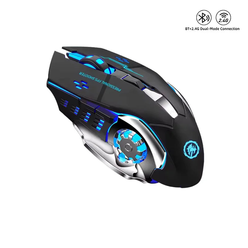 Premium Wireless Gaming Mouse - Silent, Rechargeable, 3-Level DPI