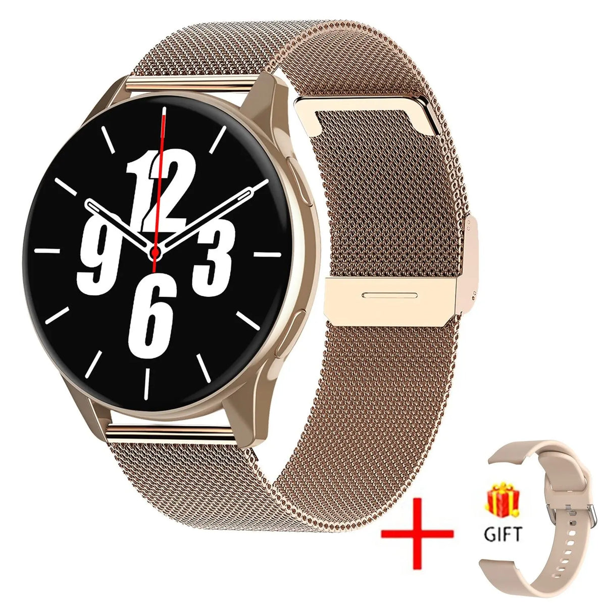 Premium Wireless Charging Smartwatch - Bluetooth Calls & Fitness Tracker