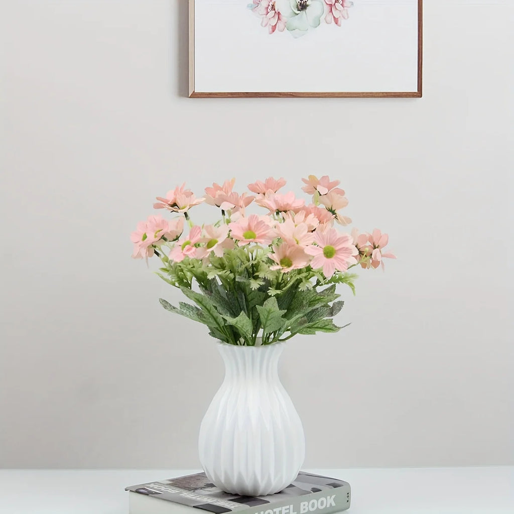 Elegant Plastic Home Vase - Modern Minimalist Decor