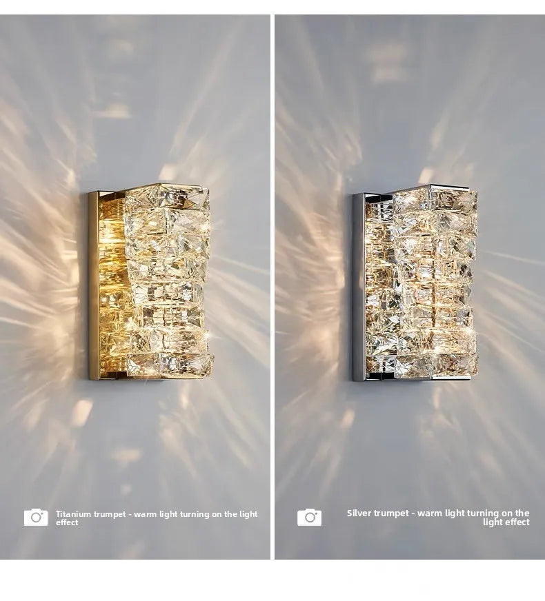 Elegant Luxury Crystal Wall Lamp - Modern Minimalist Design
