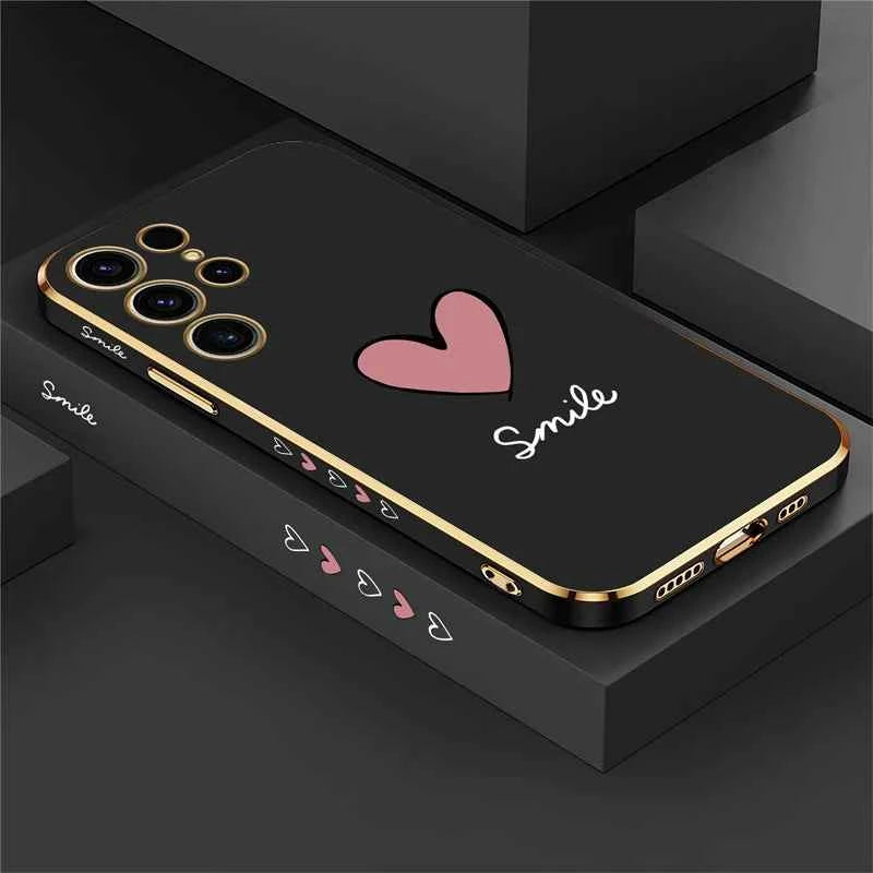 Luxury Plating Samsung Silicone Case - Shockproof Cover
